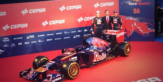 Presentación coche equipo Toro Rosso 2014-2015