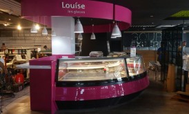 Kiosko de helados Louise les glaces para Gourmet experience para El Corte Ingles (Malaga)